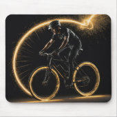 Gold Neon Cyclist Mousepad (Vorne)