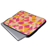 Gold neoner Hintergrund, bunte Lichteffekte. Laptopschutzhülle (Vorne Knopf)