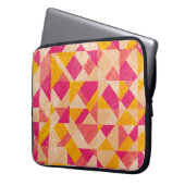 Gold neoner Hintergrund, bunte Lichteffekte. Laptopschutzhülle (Vorderseite Links)