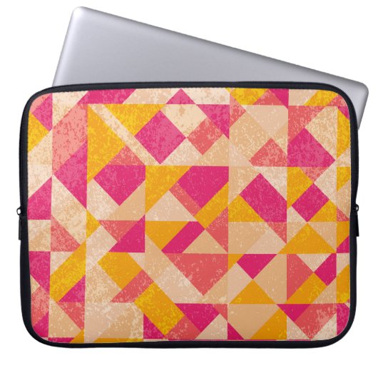 Gold neoner Hintergrund, bunte Lichteffekte. Laptopschutzhülle (Vorderseite)