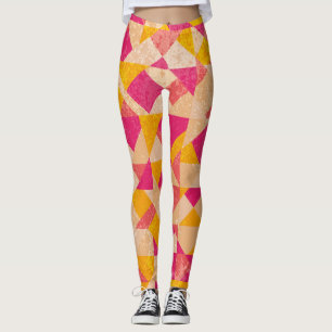 Gold neoner Hintergrund, bunte Lichteffekte. Leggings