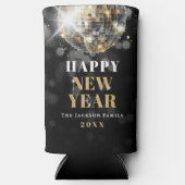 Gold New Year's Eve Party Selters Dosenkühler (Vorderseite)