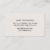 Gold Nib Loan Signing Agent Writer Author Business Visitenkarte (Rückseite)