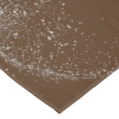 Gold "NICHT HEUTE!" mit Silberner Glitzer auf Brau Tischdecke (Schrägansicht)