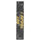 Gold "NICHT HEUTE!" mit Silberner Glitzer auf Schw Mittelgroßer Tischläufer (Vorderseite)