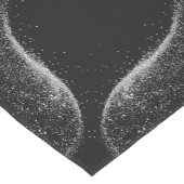 Gold "NICHT HEUTE!" mit Silberner Glitzer auf Schw Mittelgroßer Tischläufer (Ecke)