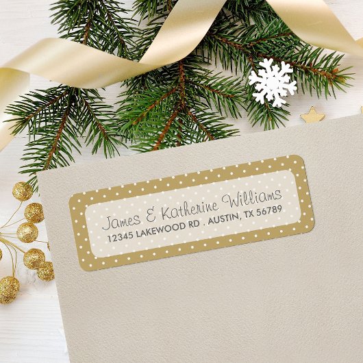 Gold Niedlich Polka Dots Moderne Hochzeit