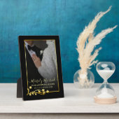 Gold Night Stars Rahmen Weihnachtsfeiern Foto (Seite)