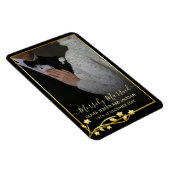 Gold Night Stars Rahmen Weihnachtsfeiern Foto Magnet (Rechte Seite)