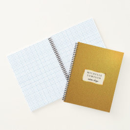 GOLD Notebook Notizblock