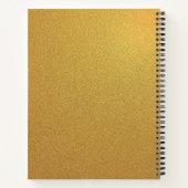 GOLD Notebook Notizblock (Rückseite)