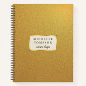 GOLD Notebook Notizblock (Vorderseite)