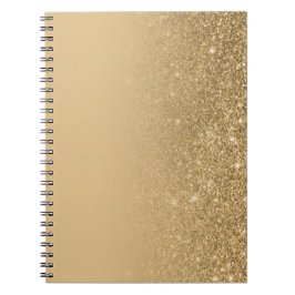 Gold Notebook with Glitter Edges – Glam Chic Notizblock