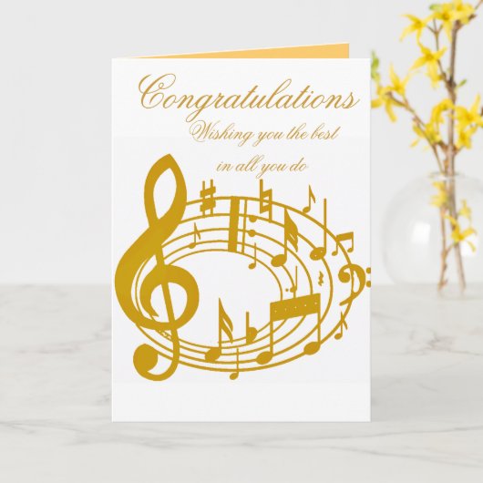 Gold Notes_ Karte (Gelbe Blume)