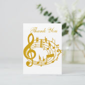 Gold Notes_ Postkarte (Stehend Vorderseite)