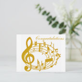 Gold Notes_ Postkarte (Stehend Vorderseite)
