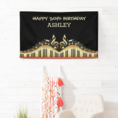 Gold Notes und Tastaturen, rote Lines Banner (Insitu)