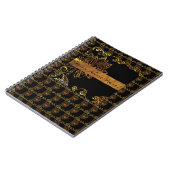 Gold Notizblock (Linke Seite)