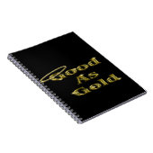 Gold Notizblock (Rechte Seite)