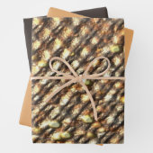 Gold Nugget Design Geschenkpapier Set (Beispiel)