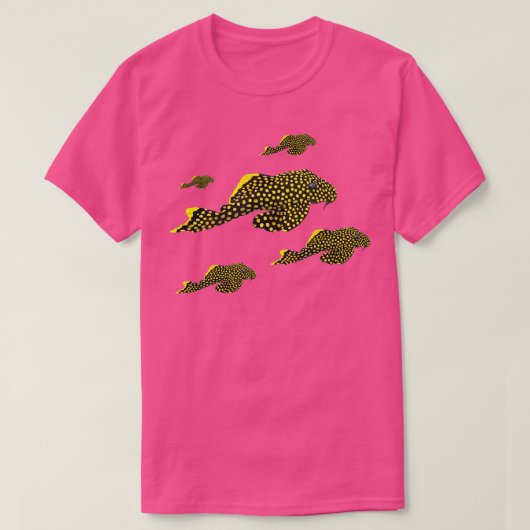 Gold Nugget Pleco Plecostomus Fisch Aquarium Catfi T-Shirt (Design vorne)