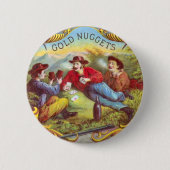 Gold Nuggets Antique Cigar Label Button (Vorderseite)