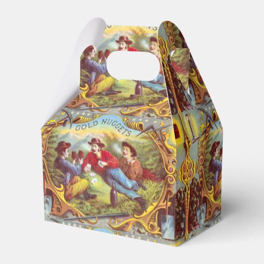 Gold Nuggets Antique Cigar Label Geschenkschachtel (Vorderseite)