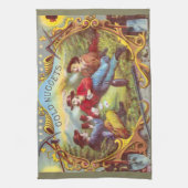Gold Nuggets Antique Cigar Label Geschirrtuch (Vertikal)