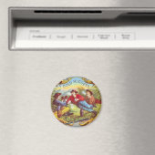 Gold Nuggets Antique Cigar Label Magnet (In Situ (Geschirrspüler))