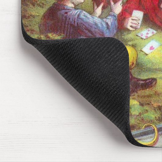 Gold Nuggets Antique Cigar Label Mousepad (Ecke)