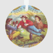 Gold Nuggets Antique Cigar Label Ornament (Rückseite)