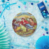 Gold Nuggets Antique Cigar Label Pappteller (Party)