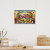 Gold Nuggets Antique Cigar Label Poster (Küche)