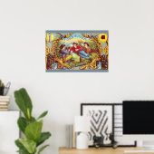 Gold Nuggets Antique Cigar Label Poster (Heimbüro)