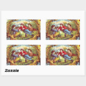 Gold Nuggets Antique Cigar Label Rechteckiger Aufkleber (Blatt)