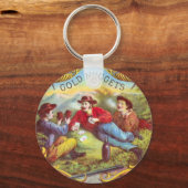 Gold Nuggets Antique Cigar Label Schlüsselanhänger (Vorderseite)