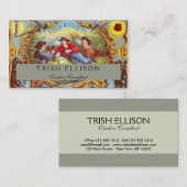 Gold Nuggets Antique Cigar Label Visitenkarte (Vorne/Hinten)