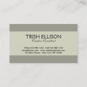 Gold Nuggets Antique Cigar Label Visitenkarte (Rückseite)