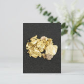 Gold Nuggets Postkarte (Stehend Vorderseite)