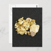 Gold Nuggets Postkarte (Vorne/Hinten)