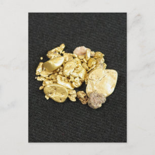 Gold Nuggets Postkarte