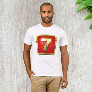 Gold Number Sieben Mens T - Shirt