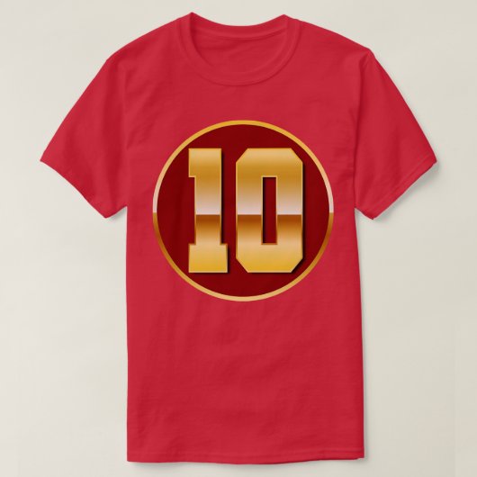 Gold Nummer 1 T-Shirt (Design vorne)