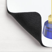 Gold Nummer eins Trophäe Mousepad (Ecke)