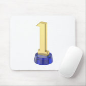 Gold Nummer eins Trophäe Mousepad (Mit Mouse)