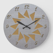 Gold-Nummer-Uhr Große Wanduhr (Vorderseite)