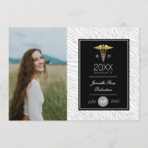 Gold Nursing Graduation Party | Ankündigung