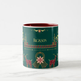 Gold Nutcracker Festliche Personalisierte Weihnach Zweifarbige Tasse