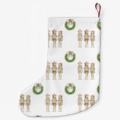 Gold Nutcracker Nostalgic Kleiner Weihnachtsstrumpf (Rückseite)