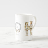 Gold Nutcracker Weihnachten Porzellantasse (Vorderseite Rechts)